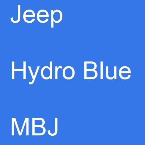 Jeep, Hydro Blue, MBJ.